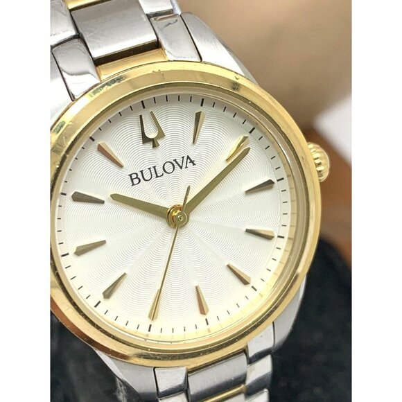 Bulova Women\'s Watch 98L277 Sutton White Dial Quartz 2-Tone Stainless St… main image 8
